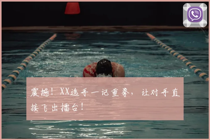 震撼!XX选手一记重拳,让对手直接飞出擂台!