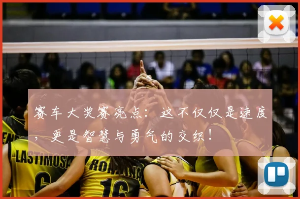 赛车大奖赛亮点:这不仅仅是速度,更是智慧与勇气的交织!